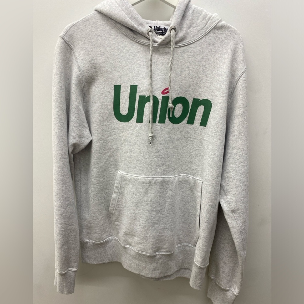 Bape x Union Hoodie. Almost new. Size Large.